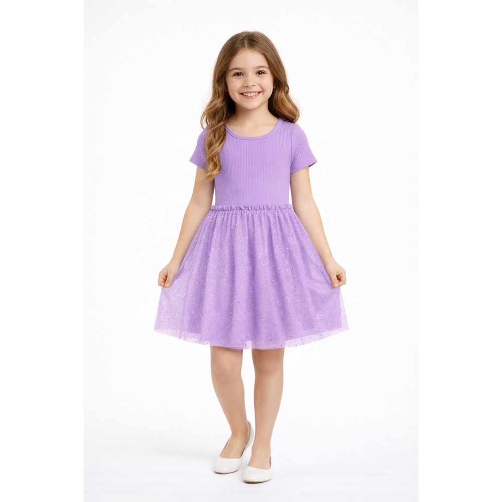 Wonder Nation Mystic Purple Tulle Dress‎ Small (6-6X) New NWT